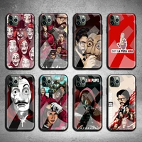 Spain Money Heist House Paper Phone Case Tempered Glass For iPhone pro max mini Pro MAX Plus 2020