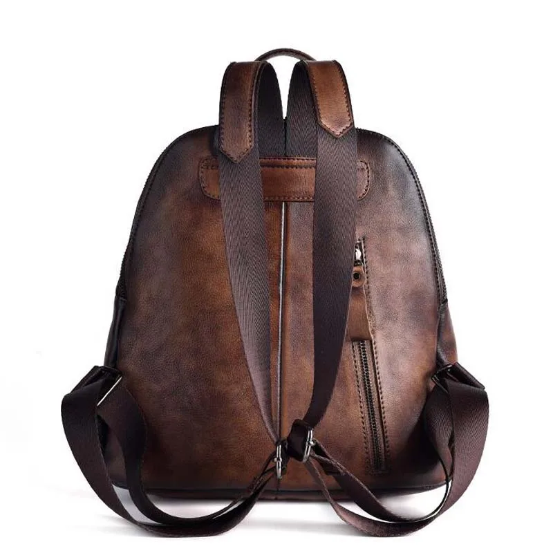 Женский кожаный рюкзак, винтажный рельефный рюкзак Mochila Feminina, повседневный женский рюкзак, женская сумка на плечо, рюкзак для путешествий