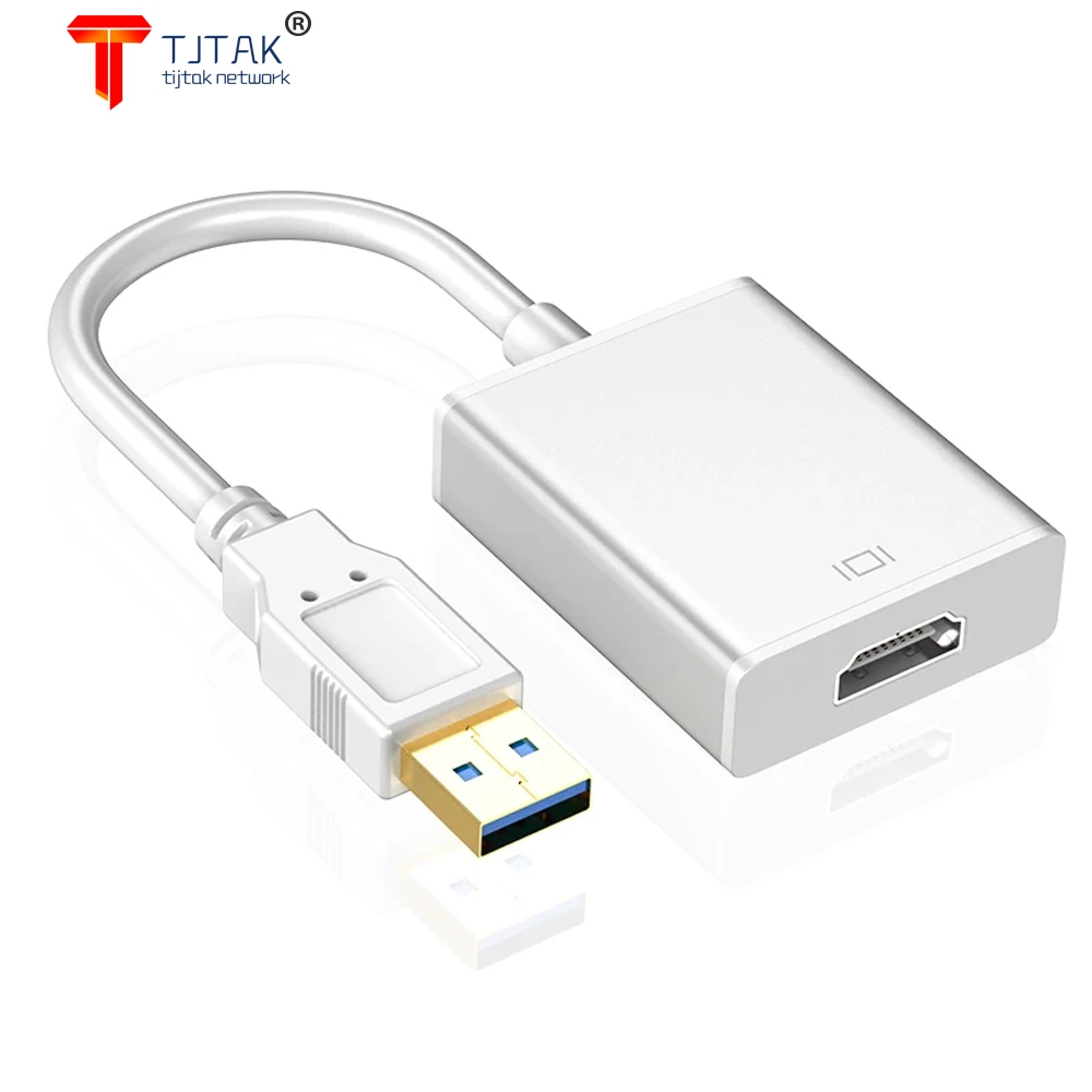 

USB 3.0 Para HDMI Audio Video Adaptador Conversor Cabo 1080p 60Hz HD Poratil de Alta Velocidade 5 Gbps Para Windows 7/8/10 PC