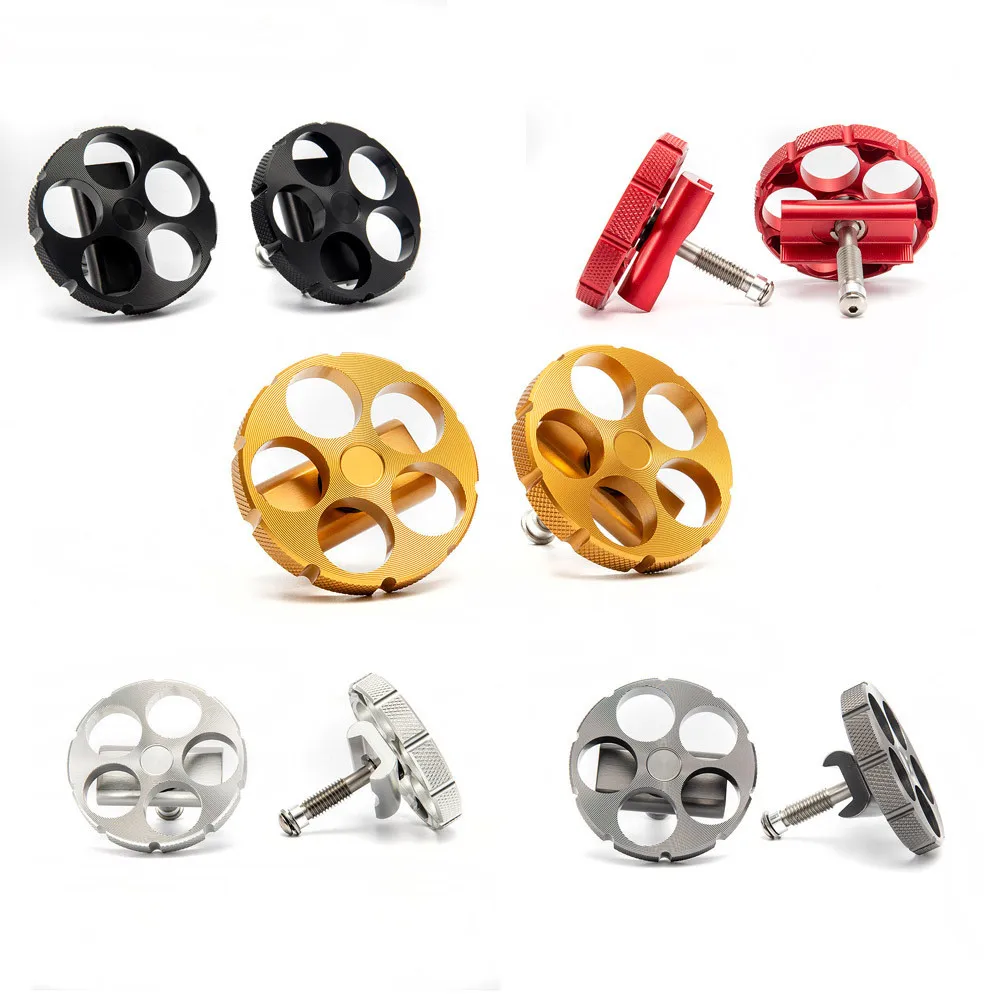 

Bicycle round hinge clip C buckle for brompton ultralight hollow hinge clamp aluminum alloy black silver red gold titanium