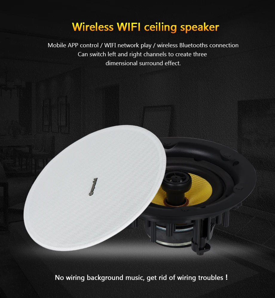 Oupushi CE515 беспроводной Wifi динамик имеет функцию Bluetooth Поддержка управления мобильным телефоном