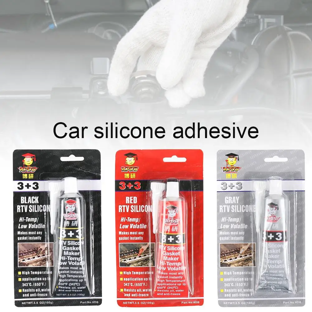 

3+3 black/red/gray plastic high temperature silicone rubber automotive non-adhesive gasket oil resistant waterproof sealant