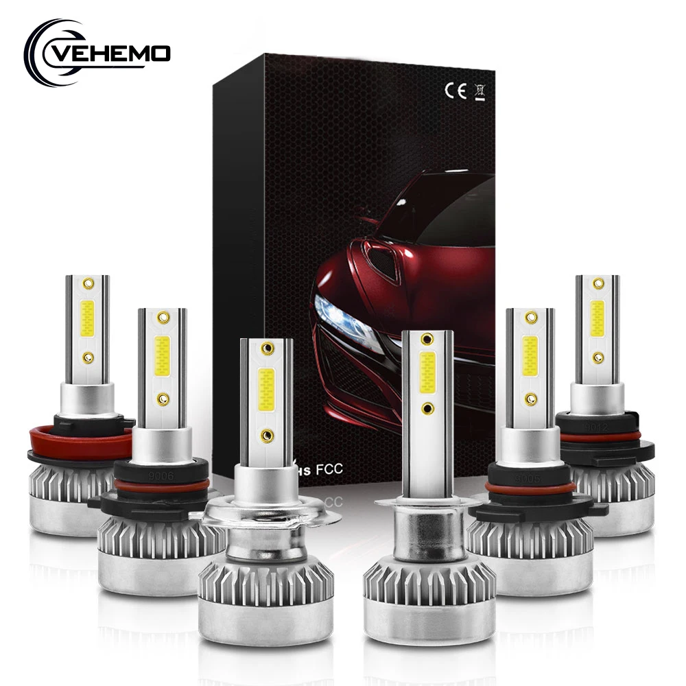 H7 светодиодный фонарь для автомобиля 2 шт. h1 H11 H9 H8 HB4 9006 HB3 9005 автомобильные фары 6000K