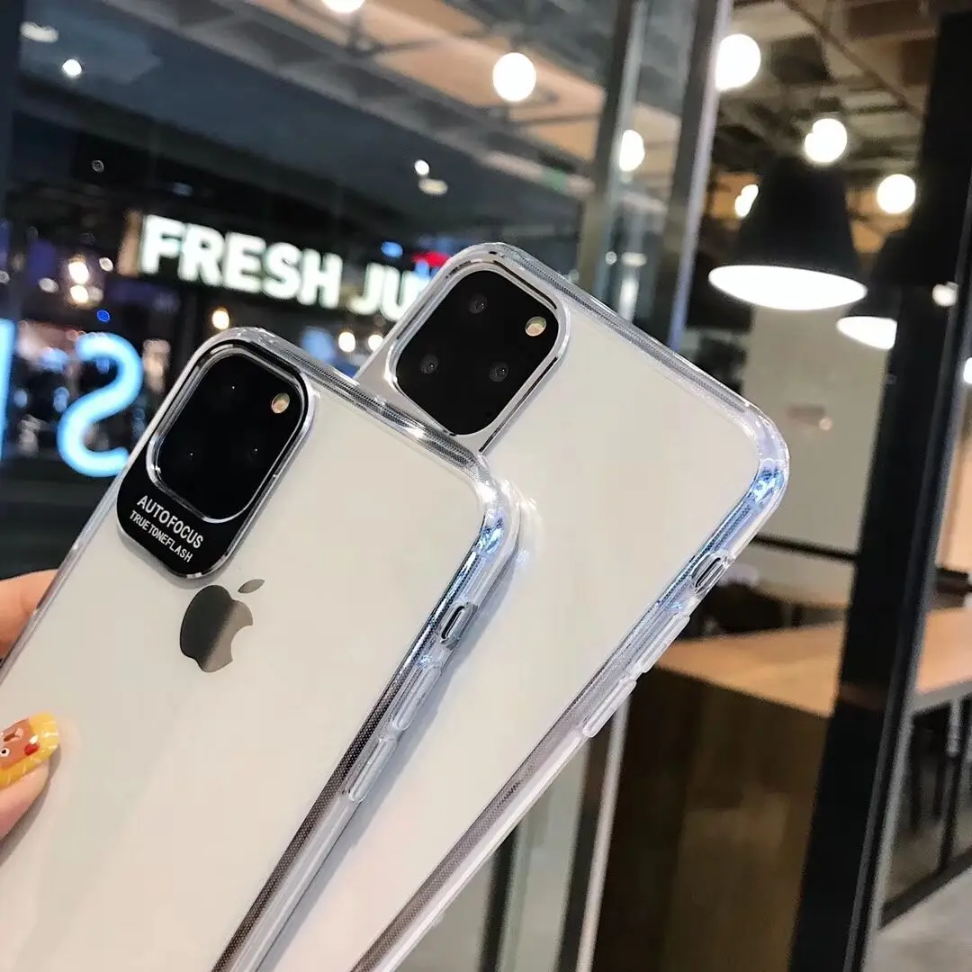 Для iPhone 11 Pro Max 11Pro XS 7 8 Plus 6 6s + чехол прозрачный акриловый противоударный защитный