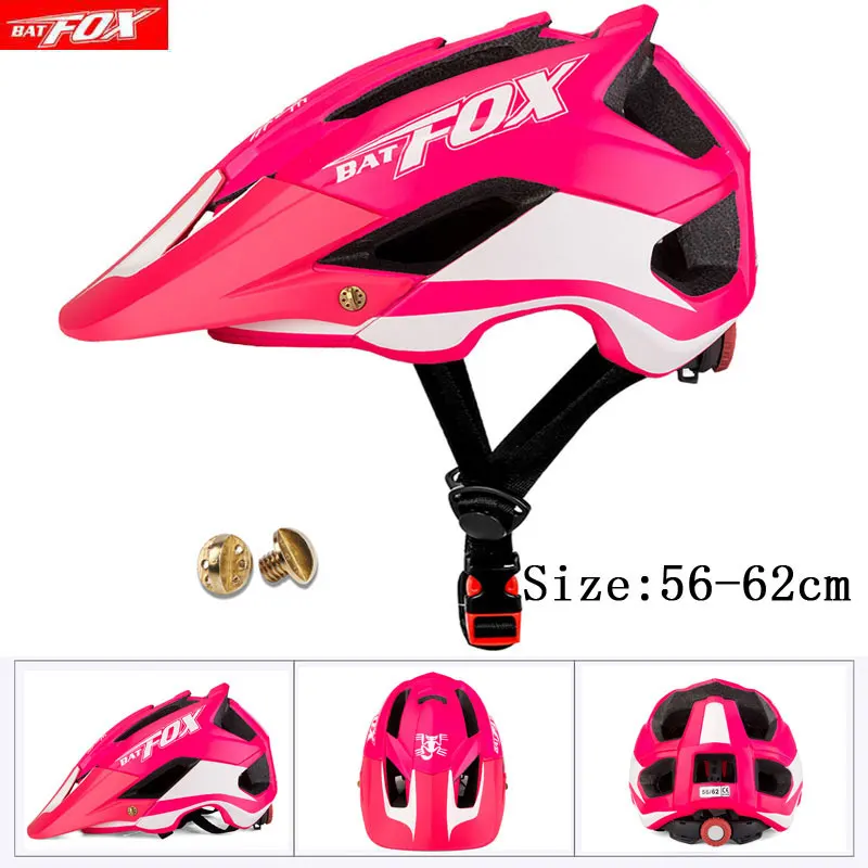BATFOX новейший велосипедный шлем для MTB шоссейные велосипедные шлемы Casco Ciclismo M/L(56-62) см шлем велосипедный - Цвет: 659-pink