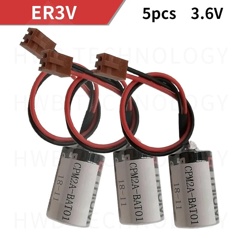 5 упаковок 100% оригинальные новые батареи для TOSHIBA ER3V JZSP-BA01 OMRON CPM2A-BAT01 3 6 V 1A ПЛК