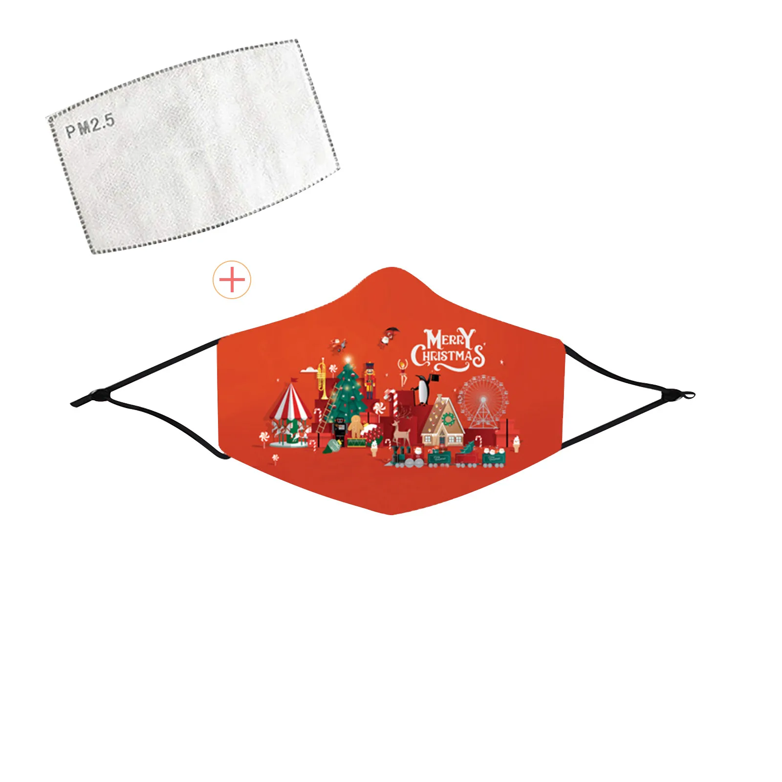

Fast Delivery 1PCS Christmas Print Mask Adult Breathable Face Cover Reuse Face Mask Bandage Mascarilla reutilizable Facemasks