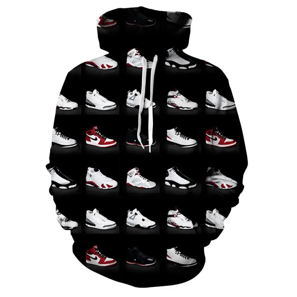 

2021 New Men And Women Hoodies 3D Print Funny Shoe Rack Sweatshirt Hoodies Unisex Sweatshirt Hip-hop Fashion Streetwear