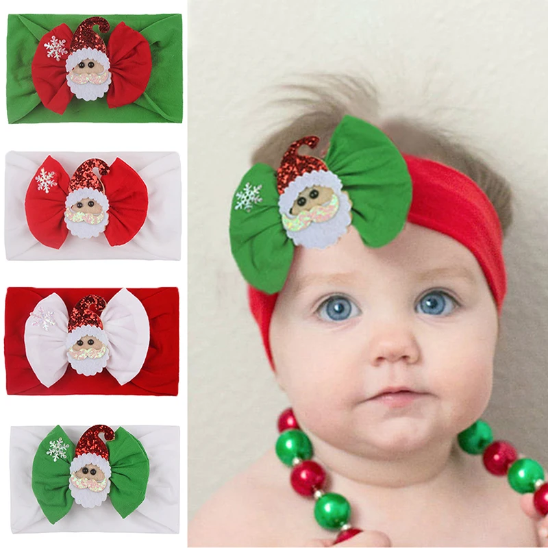 

Christmas Headband Baby Shiny Headbands Santa Claus Festival Decorations Hairband Elastic Hair Band Hair Accessories Headwear