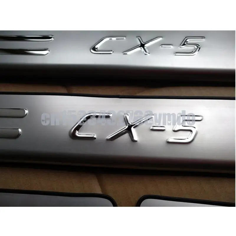 Высококачественная Накладка на порог из нержавеющей стали для Mazda CX-5 CX5 2013 2014 2015