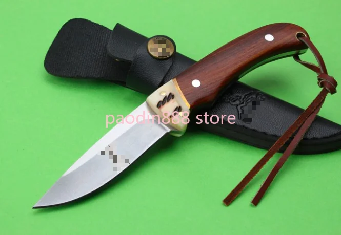 ER Straight 440 Fixed Blade Knife Wood Handle Outdoor Tactical Hunting Multi Tools Pocket Survival EDC | Инструменты