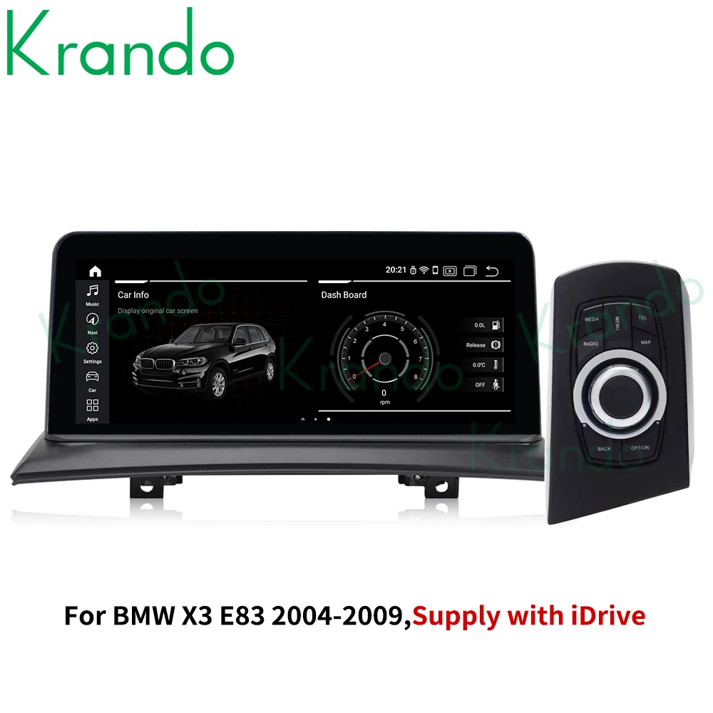 

krando Android 10.0 8 Core 4+64G 10.25'' car gps navigation for BMW X3 E83 2004 2005 2006 2007 2008 2009 radio audio stereo WIFI