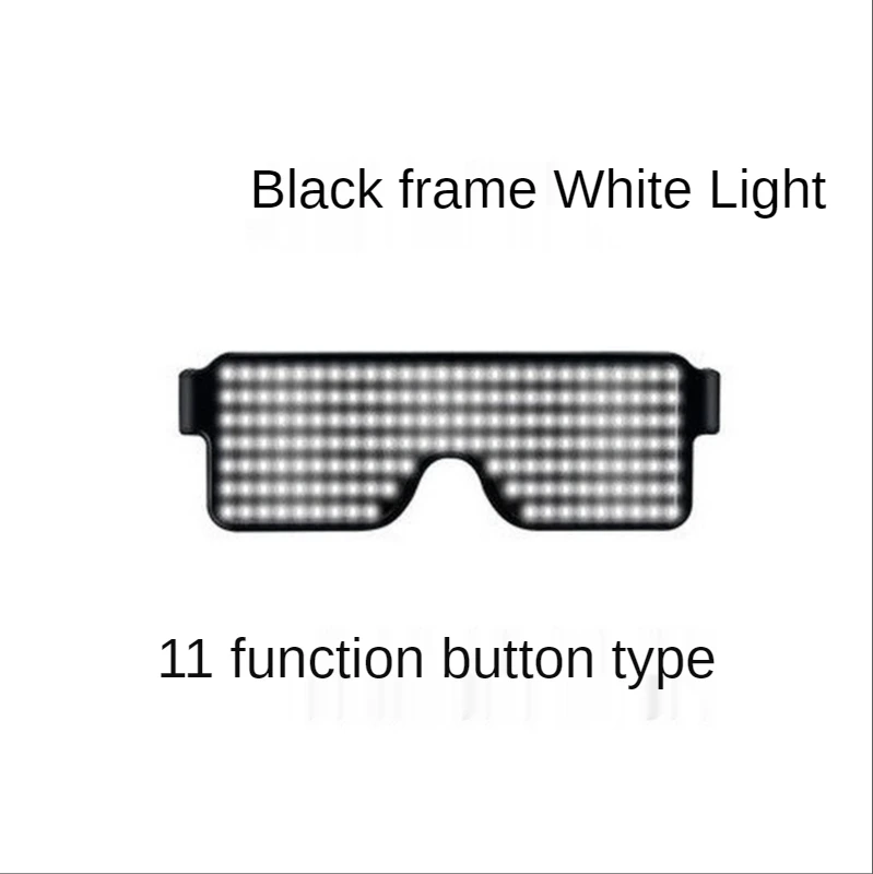 

10 Modes Quick Flash LED Party Glasses Glow In The Dark USB Charge Luminous Glasses Decorative Glasses Concert Light Decoration