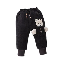 children new spring cartoon clothes kids boy girls fashion elastic band pants baby thick cotton clothing infant autumn trousers