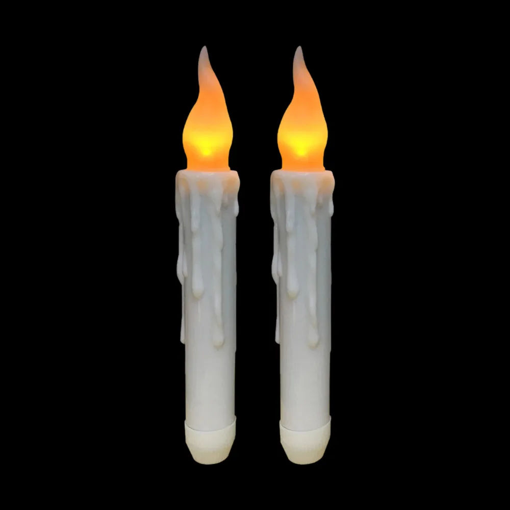 Из 2 предметов Светодиодные ленты электронная беспламенная Свеча Желтый