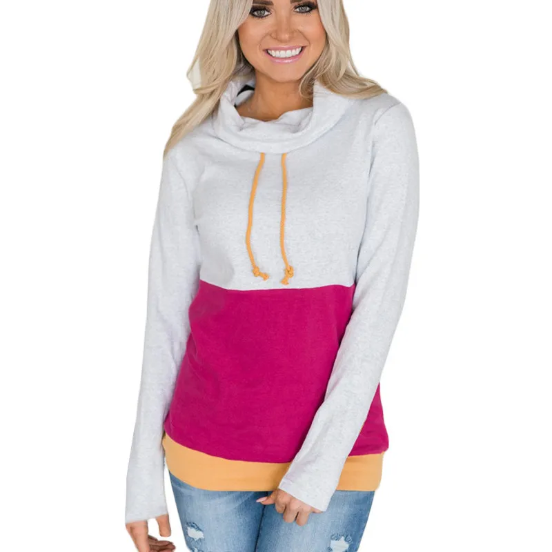 

Ladies Sweatshirts 2020 New Coloured Sleeves Hoodies Crop Top Hoodie New Female Autumn Sweatshirt Winter Casual Pullovers Women