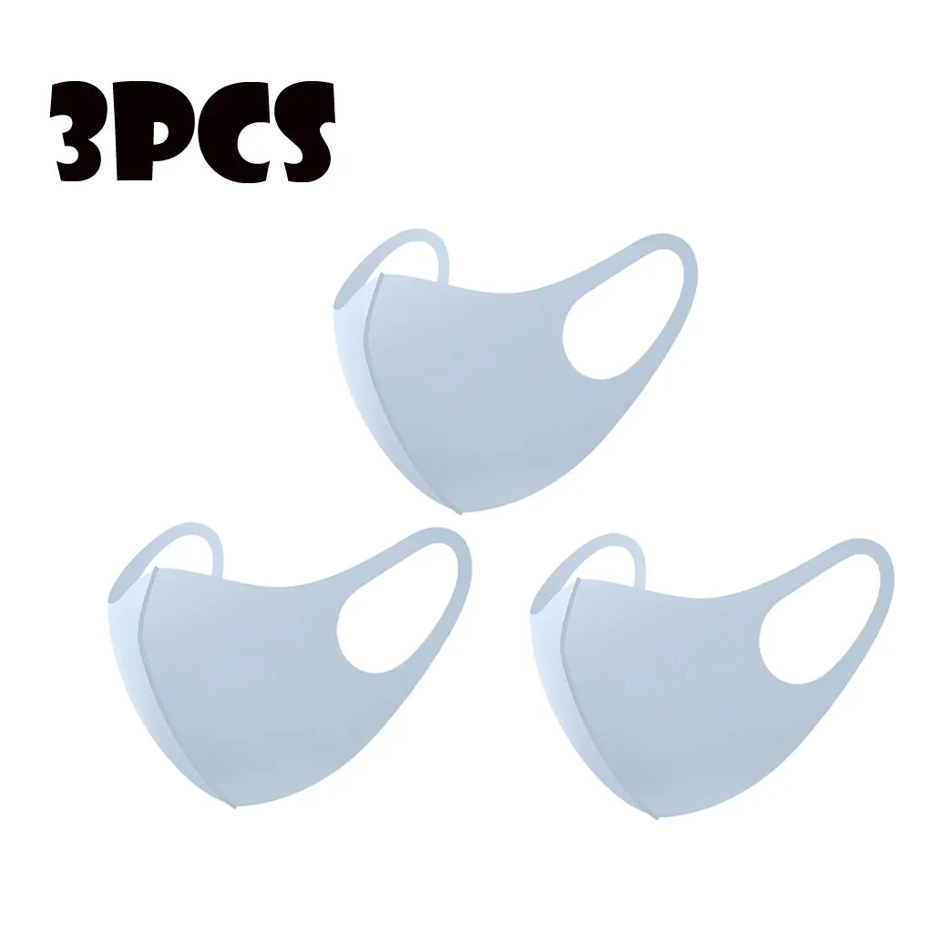 

3 шт., быстросохнущая бесшовная маска на лицо для мужчин и женщин