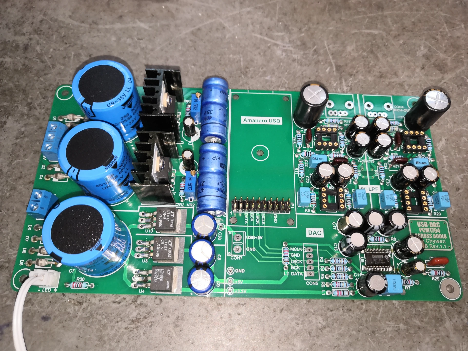 

Последнее поступление, USB декодирование PCM1794A готовая плата, двойной 15 В + одиночный 8-12 В, минимальная мощность 20 Вт