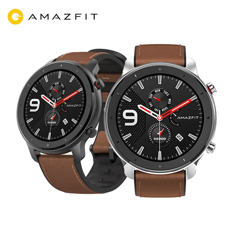 Глобальная версия Amazfit GTR 47 мм Смарт часы Huami 5ATM водонепроницаемые спортивные