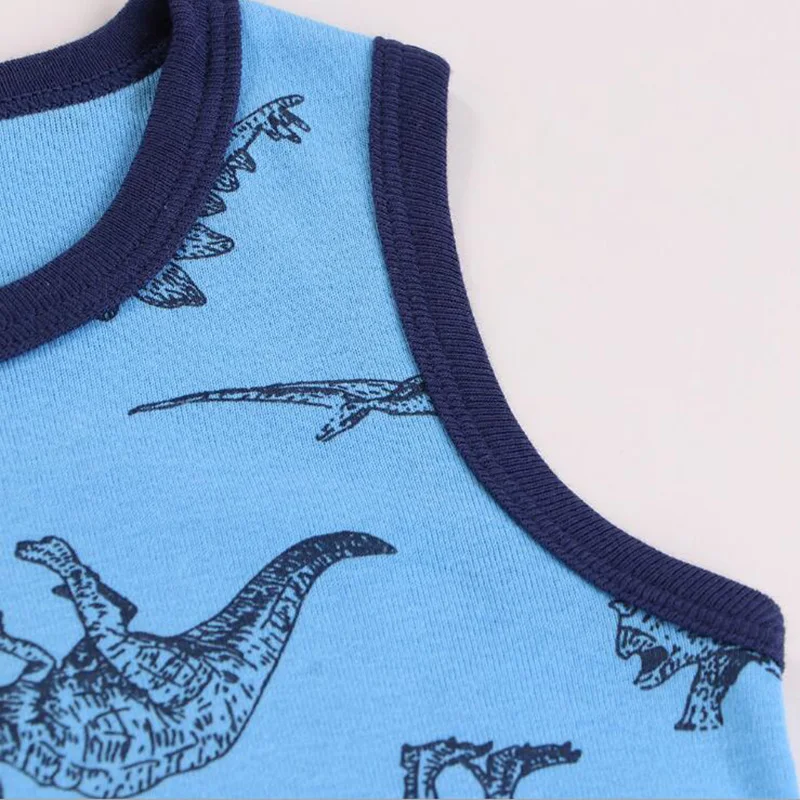 2-7Y Kids Underwear Cotton Boys Tanks Tops Baby Boy Summer Vest Camisole Children Solid Undershirt Sleeveless Vest