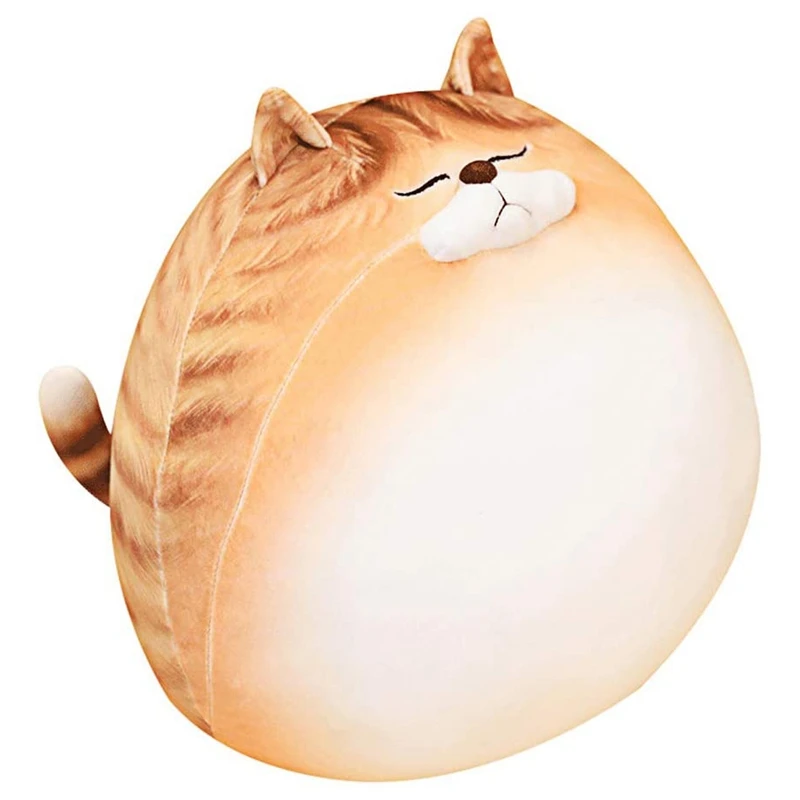 

Плюшевая подушка в виде кошки, мягкая подушка, оранжевая мягкая подушка в виде Табби, мягкая игрушка в виде кошки-колокольчика, подарки для д...