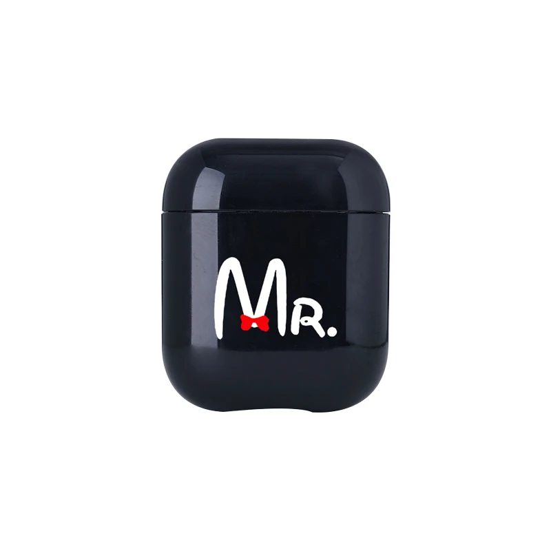 I01057S Роскошные слова пара наушники чехол для Apple airpods Mr Mrs Bluetooth наушники чехол для Airpods наушники жесткие элементы чехол - Color: I01057S