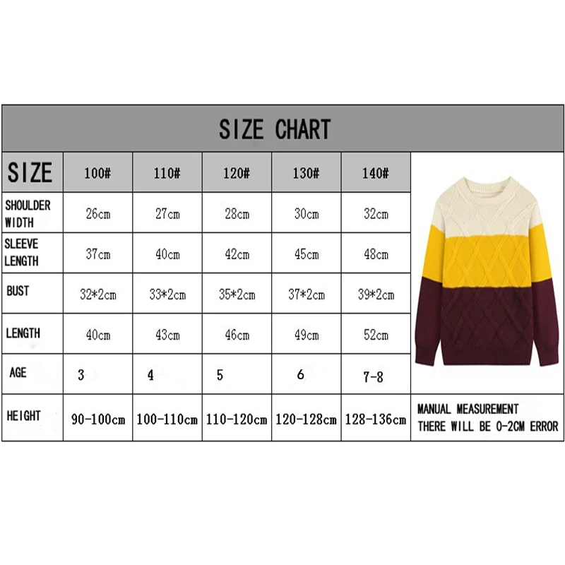 

2021 New Children'S Clothing Kids Sweaters Casual Spring Autumn Winter O-Neck Striped Cotton Long Sleeve Knitted Sweater Baby