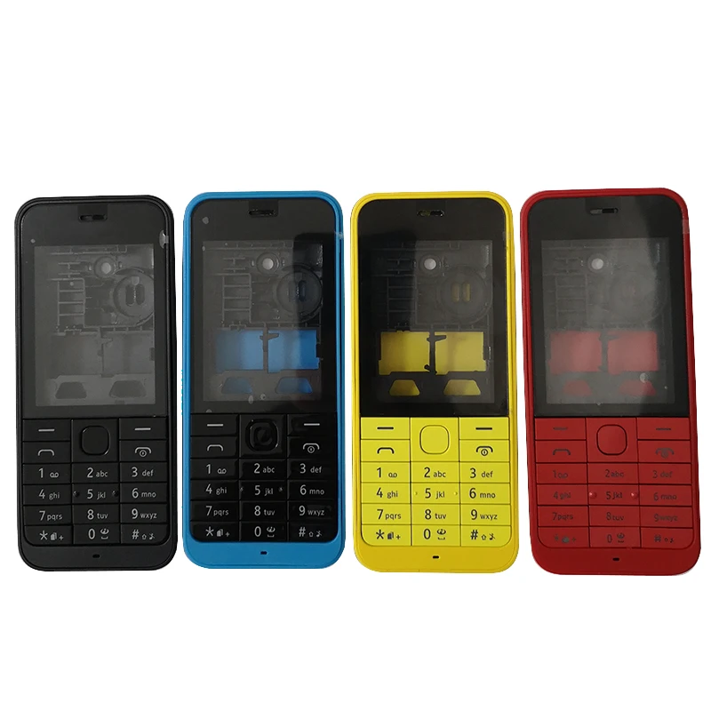 Новый пластиковый полный корпус для Nokia 220 передняя рамка + средняя задняя крышка