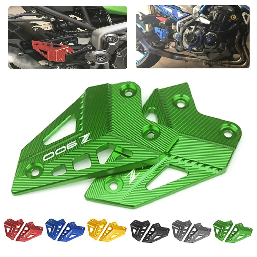 

For KAWASAKI Z900 Z 900 2017-2019 FootPeg Footrest Rear set Motorcycle Heel Plates Guard Protector CNC Aluminum alloy