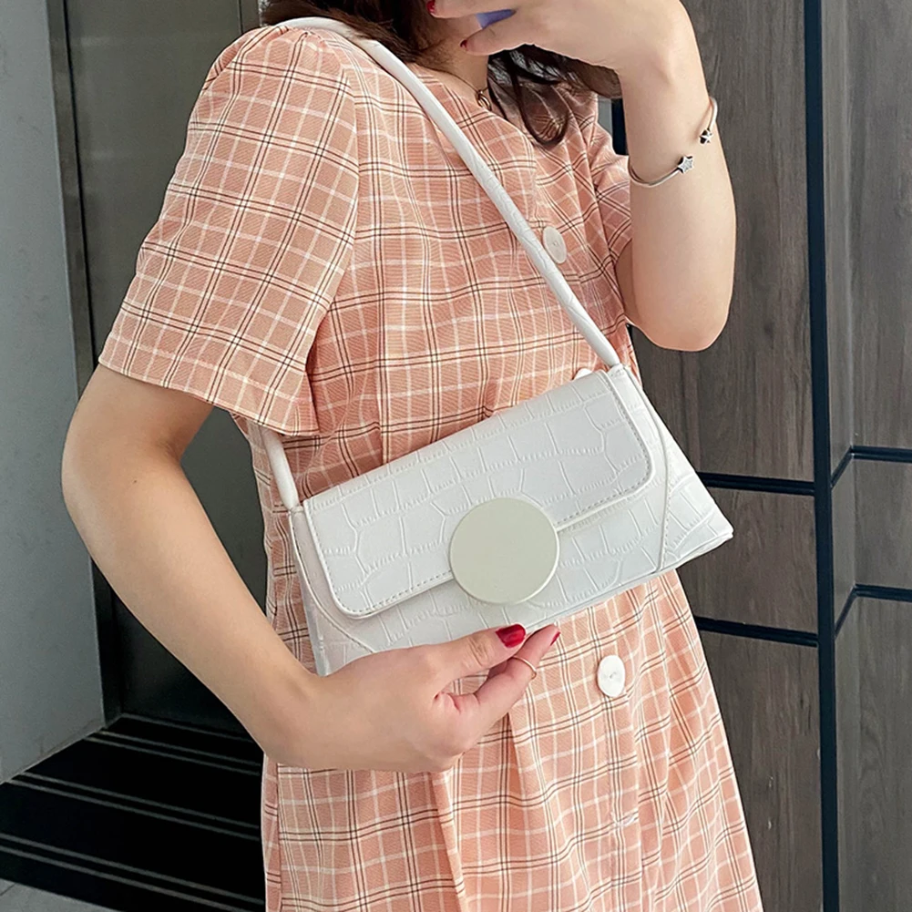 

Fashion Stone Pattern Women Handbag PU Leather Totes Retro Underarm Shoulder Bag Vintage Bags for Children Kids Birthday Gifts