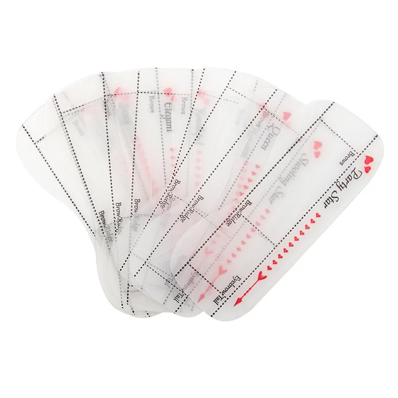 10 шт./компл. Профессиональный трафарет для бровей Шаблон инструмент рисования