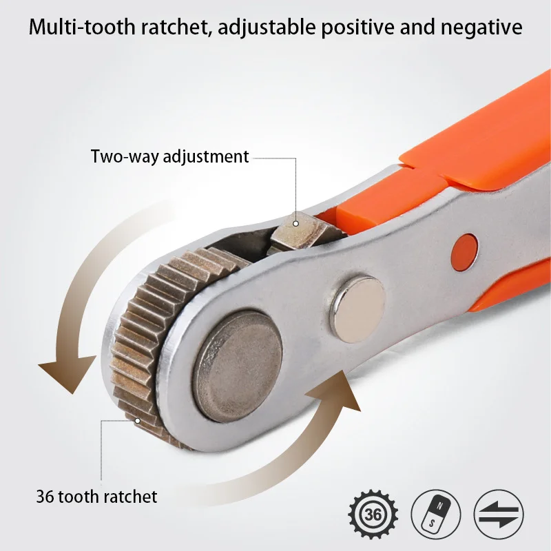 Шестигранный быстроразъемный инструмент для ремонта торцевых головок с сильной