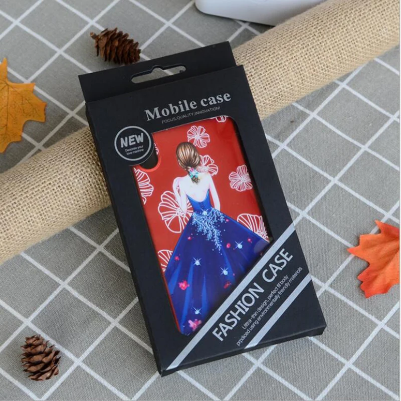 Черная картонная упаковочная коробка для Iphone 11 Pro Max X Xs XR 4 7 6 5 Чехол мобильного