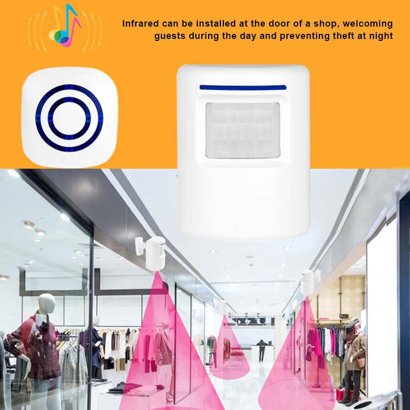 

Wireless Doorbell Plug and Play Waterproof Door Bell Mini Door Bell Long Range Wireless Door Bell SP99