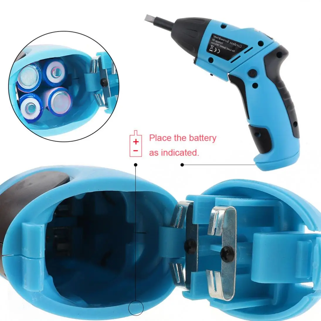 Шуруповерт аккумуляторный 6 в со светодиодной подсветкой и двунаправленным