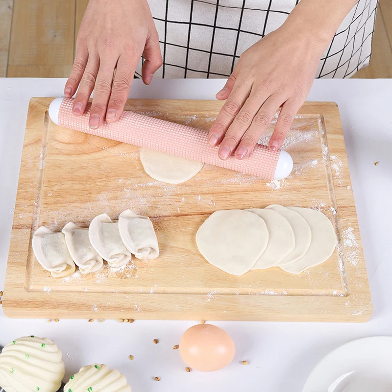 

Plastic Rolling Pin Floating Point Exhaust Roller Non-stick Food Grade Kitchen Pastrys Dough Making Decor Tool STTA889