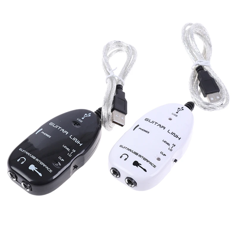 

Convenient electric guitar cable audio USB link cable interface adapter for PC music recording accessories, for guitar player