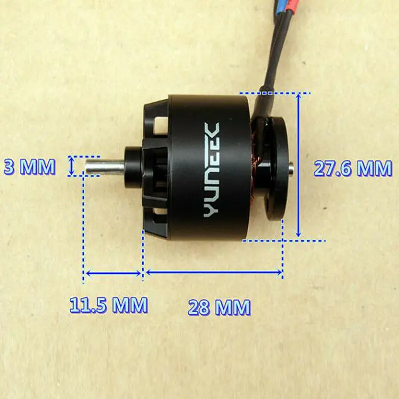 YUNEEC 1680KV 2810 бесщеточный флуоресцентный микромотор для многоосного аэрократа