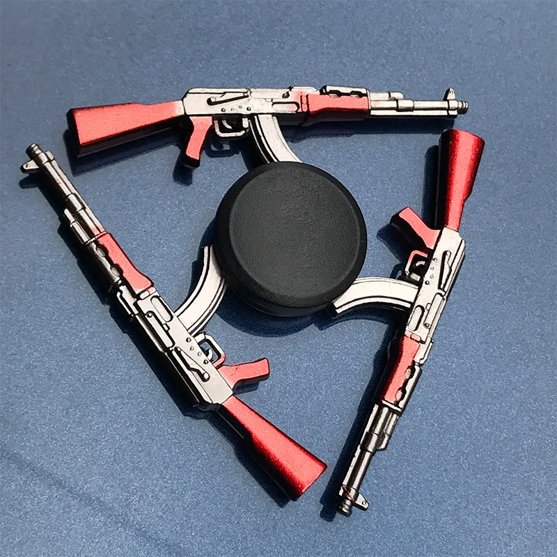 

Zinc Alloy Fidget Spinner Metal Tri Fidget Hand Spinner Finger Focus Toy Smooth Electroplate Hybrid Bearing Toys For Kids Gift