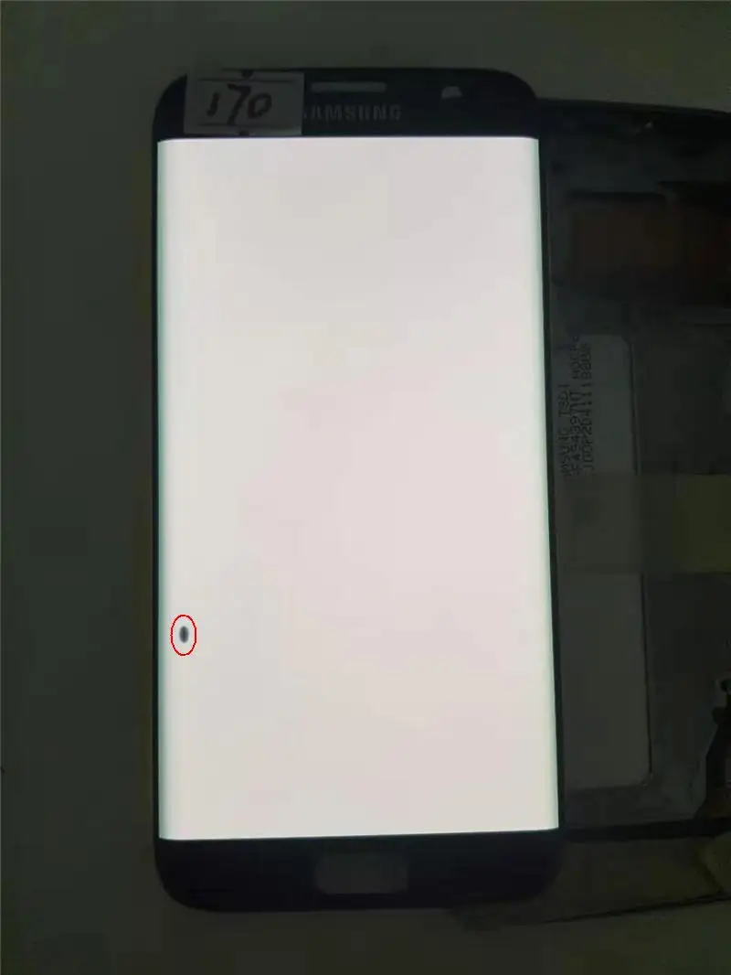 NO.170 Black 100%ORIGINAL 5.5'' AMOLED LCD for SAMSUNG Galaxy s7 edge G935 G935F Touch Screen Digitizer Display With Black Dots - Цвет: NO.170 Black