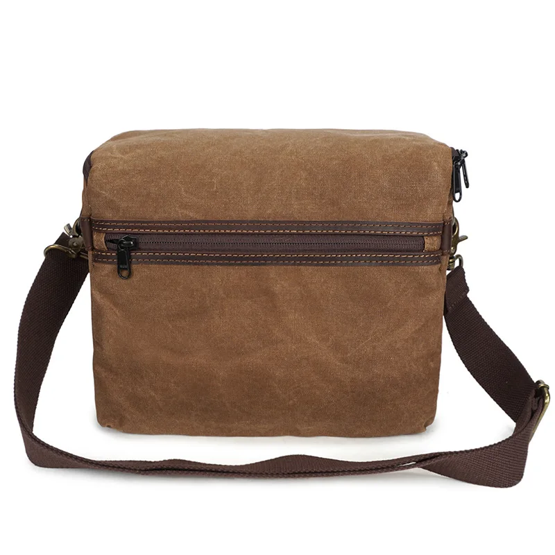 oil wax canvas waterproof camera bag detachable shoulder strap backpack camera bag liner free global shipping