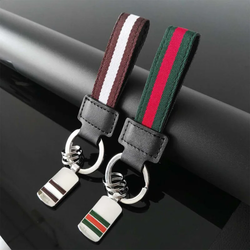 Горячая Распродажа Элегантные Кожаные плетеные брелки для ключей прочные