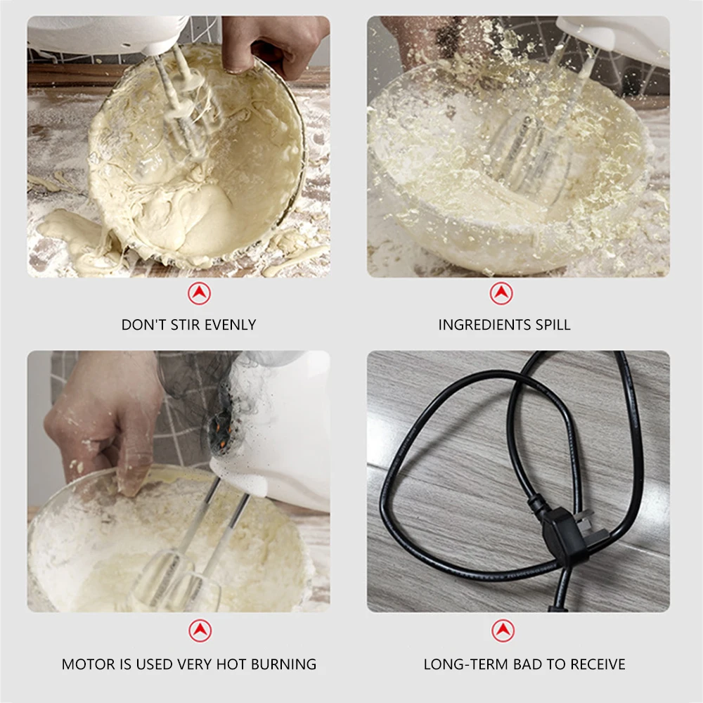 

1200ml Manual Plastic Cream Whisk Egg Beater Hand Crank Cream Stiring Foam Fast Mixer Blender Household Kitchen Baking Tool