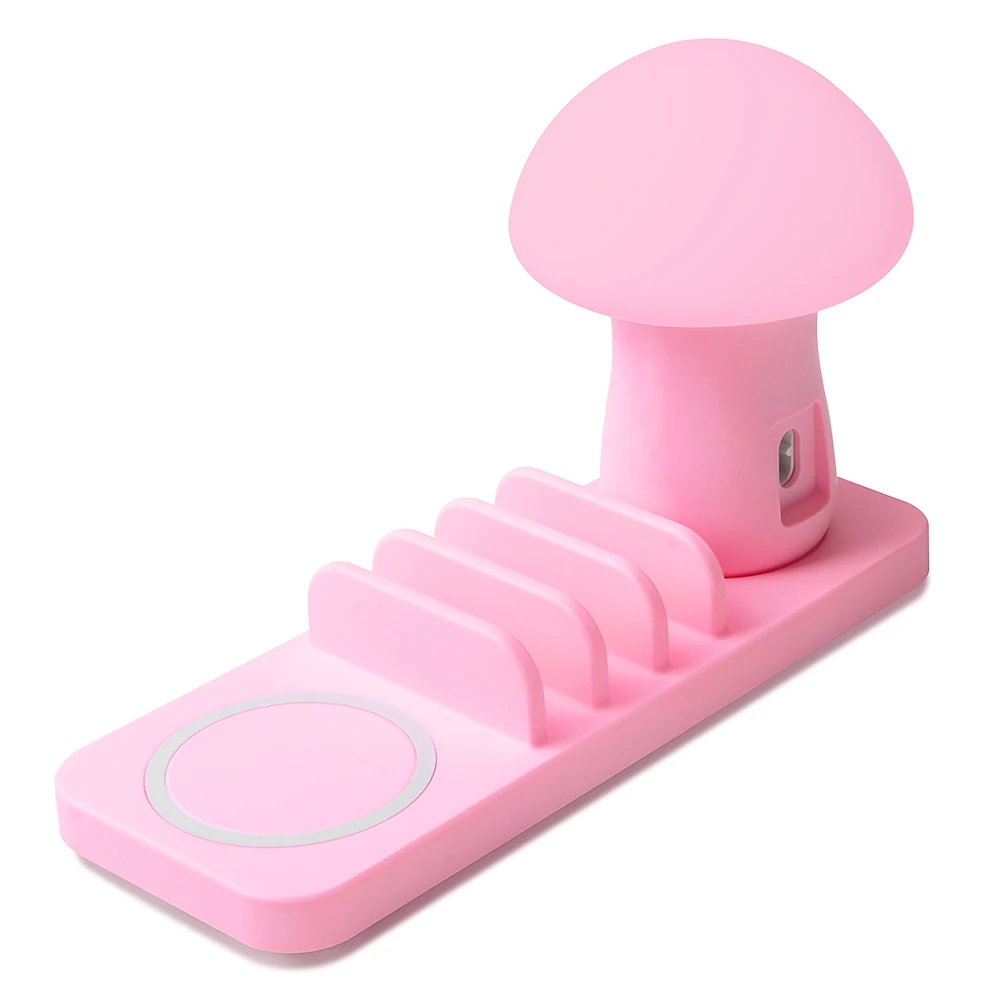 Новый несколько USB зарядное устройство для телефона гриб ночник беспроводной