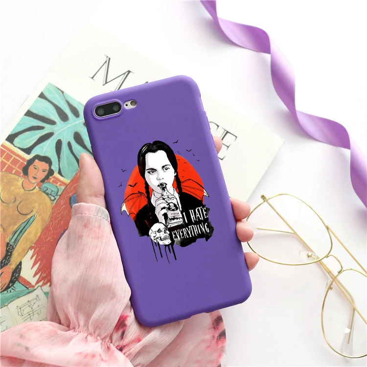 22923 Среда Addams семейный цветной Мягкий силиконовый чехол для телефона iphone 6/6s, 6 Plus/6s Plus, 7/8, 7 Plus/8 Plus, X, XS, XR, XSMax - Цвет: 22923