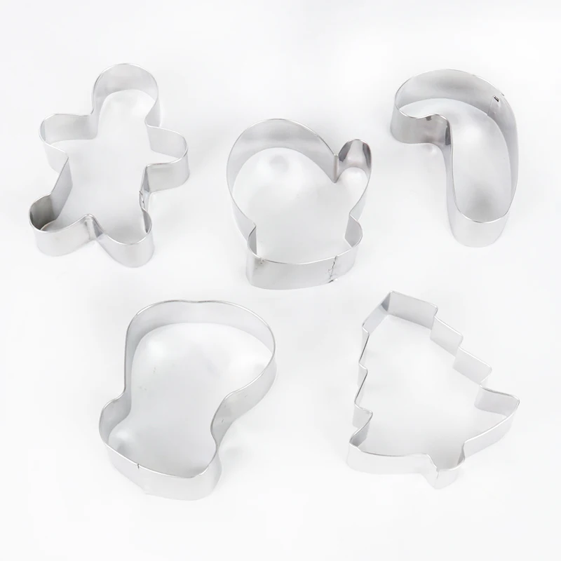 5 шт. Рождественская форма для печенья торта имбирь елка бисквит Фондант резак