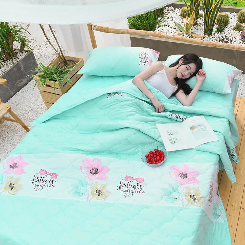 Летнее стеганое одеяло для кровати покрывало двойной размера King Size студентов