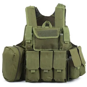 Style 9 Camouflage Hunting Military Tactical Vest Amphibious Battle Combat Airsoft Molle Bullet Assault Plate Carrier Vest Safety Vest - Цвет: Style 9