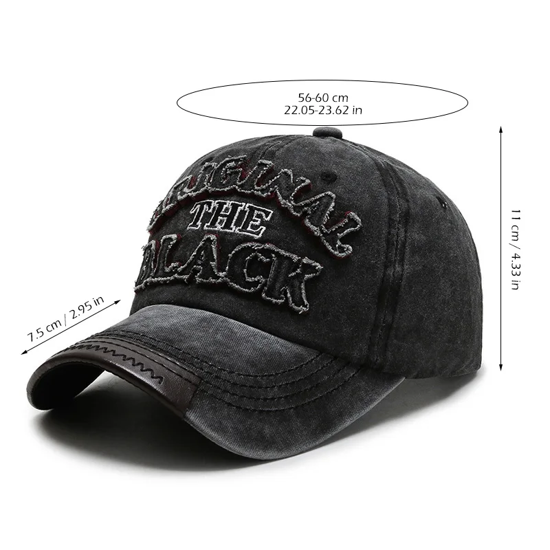 Бейсболка Мужская хлопковая черная с надписью летняя Спортивная уличная женская