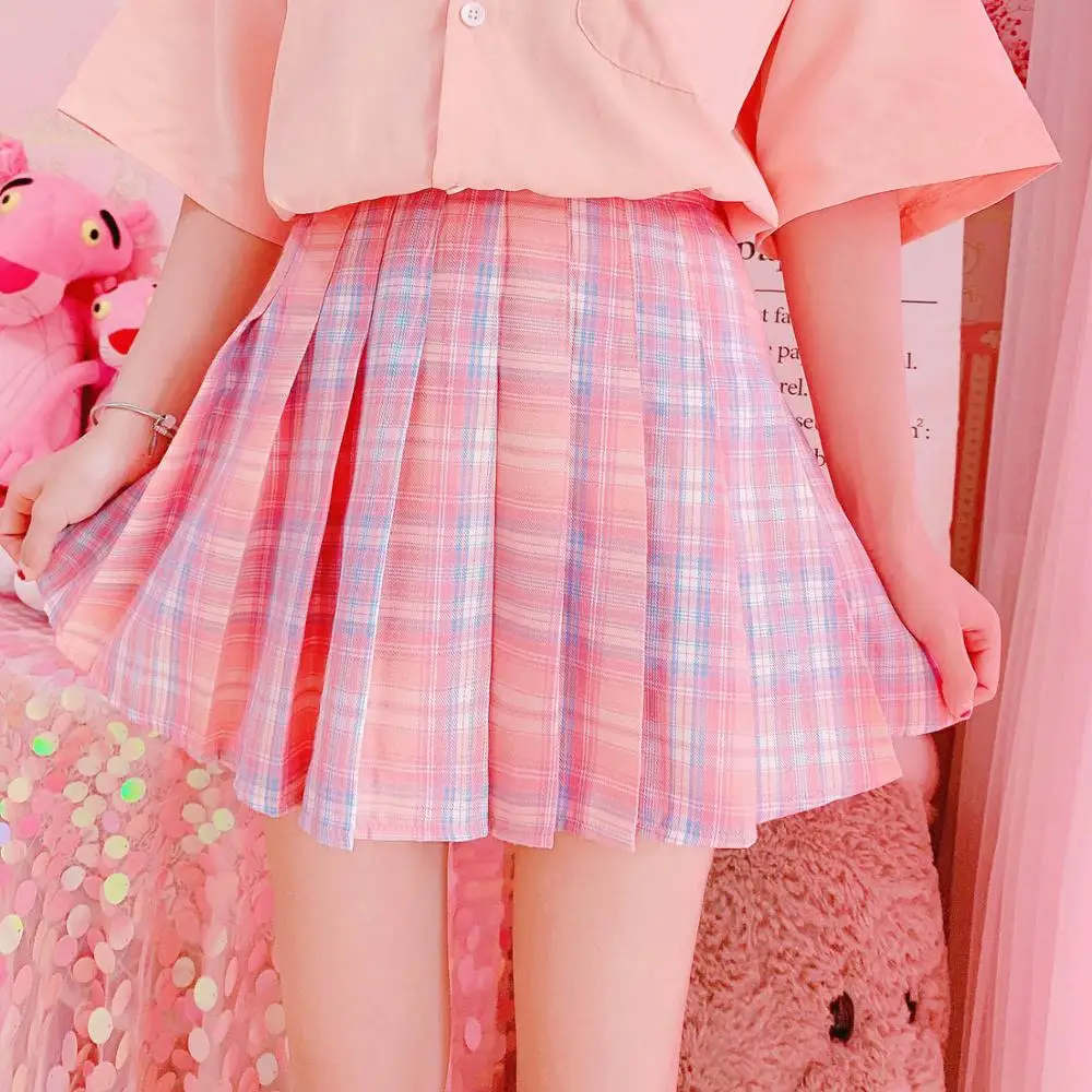 Женские Плиссированные Мини-шорты А-силуэта с завышенной талией юбка в стиле